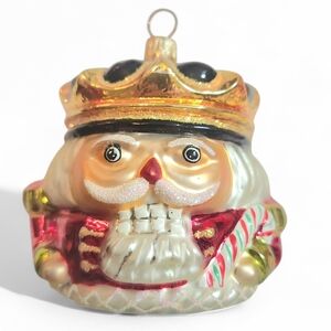 CHRISTOPHER RADKO 2-1/2" NUTCRACKER CRUNCH JR GLASS CHRISTMAS ORNAMENT